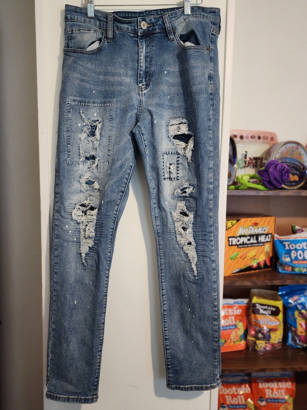 Rue21 Light Blue Distressed Skinny Jeans